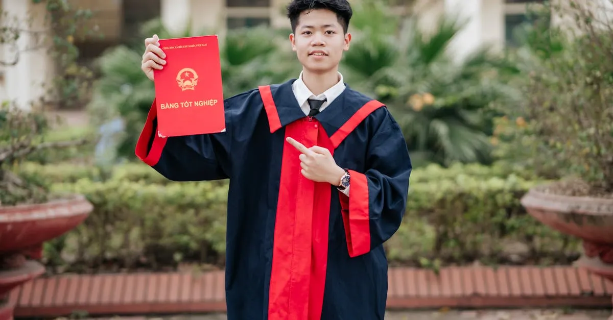 Estudante pesquisando oportunidades de bolsa em biblioteca universitária