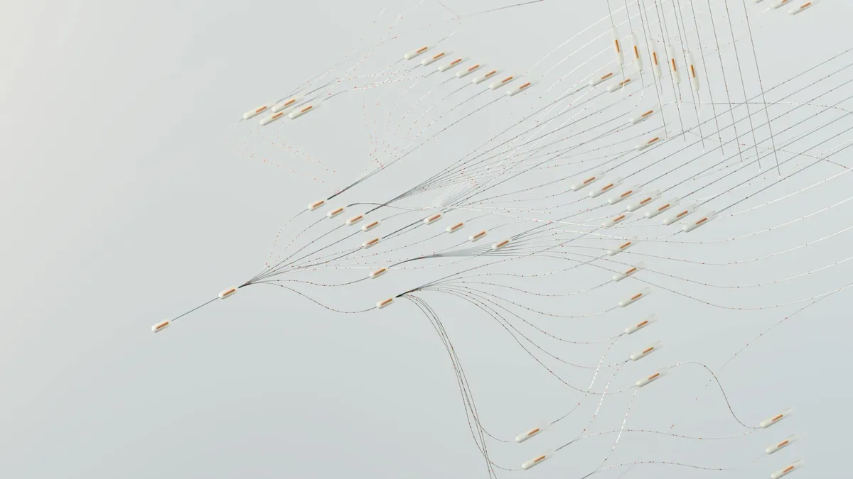 Tela de computador com gráficos de redes de citações e análise bibliométrica