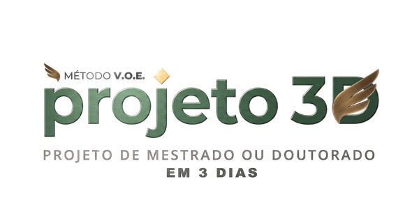 Curso Projeto 3D — projeto de pesquisa aprovado em 3 dias