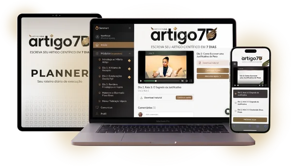 Mockup do curso Artigo 7D