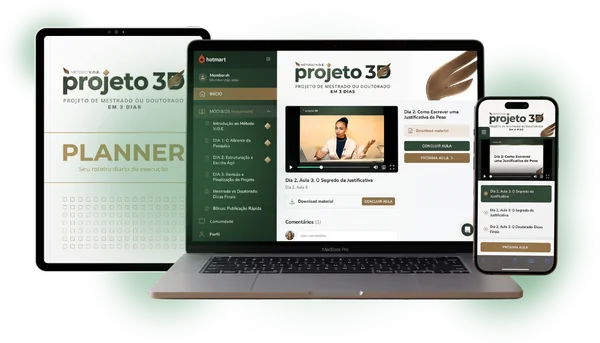 Mockup do curso Projeto 3D