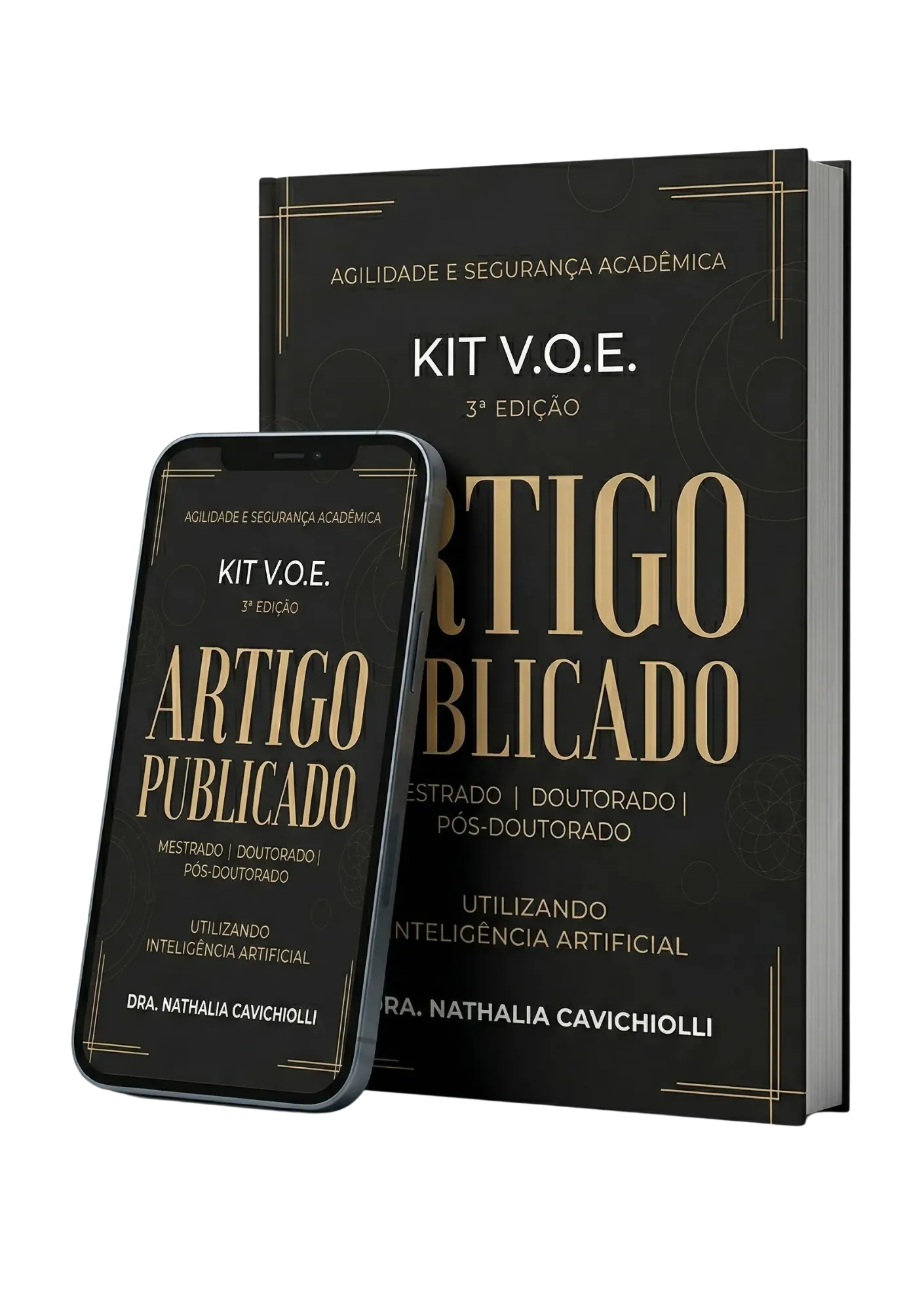 Mockup do Kit V.O.E. Artigo Publicado